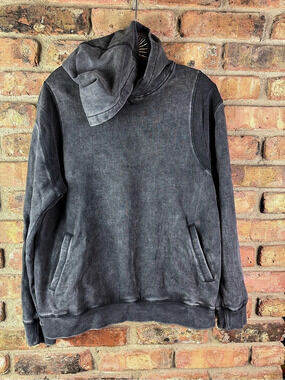 mono b Gray Hoodie Size Small
